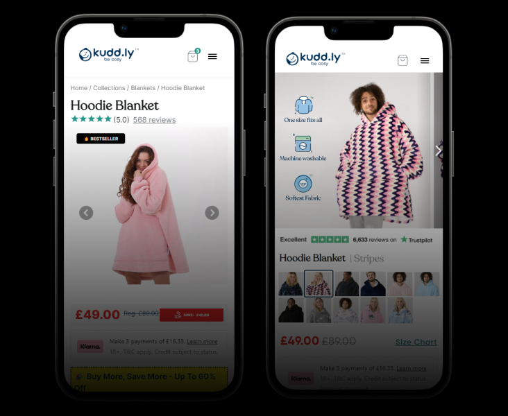 eCommerce PDP Optimisation: +20% Add to Cart
